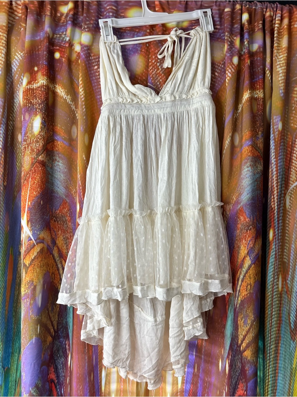 Ivory Tiered Halter Dress 🤍 NWT